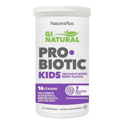GI Natural Probiotics Kids by Nature's Plus  -  30 Chewable