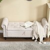 TiramisuBest Storage Ottoman Bench with Lift Top - 275lb Capacity for Living Room & Bedroom - 3 of 4