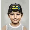 Batman Boys' Super Hero Baseball Hat, Toddler Cap Ages 2-4 (Black Raised Logo) - 2 of 3