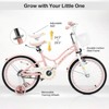 Infans 18" Kids Bike Toddlers Adjustable Freestyle Bicycle w/ Training Wheels - 4 of 4