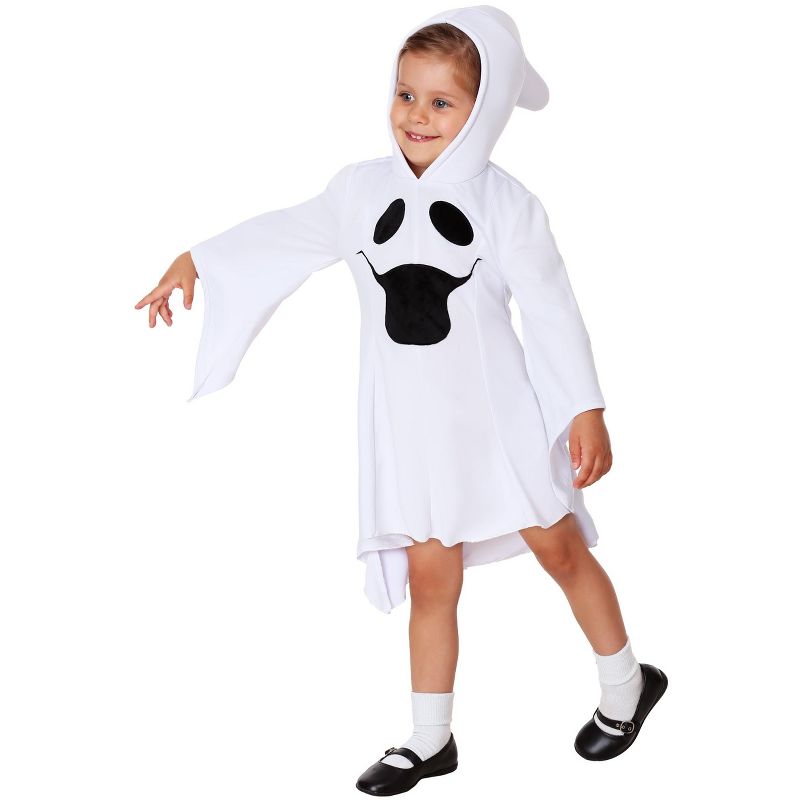 HalloweenCostumes.com Girl's Gorgeous Ghost Toddler Costume, 1 of 4