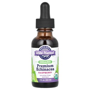 Oregon's Wild Harvest Organic Premium Echinacea, Alcohol Free, Raspberry, 1 fl oz (30 ml) - 1 of 3
