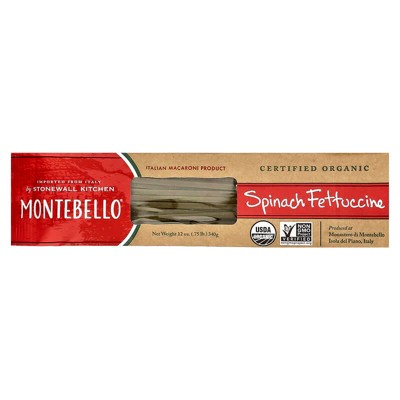 Montebello, Organic Spinach Fettuccine, 12 oz