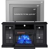 AMERLIFE 3-Sided Glass Fireplace TV Stand - 3 of 4