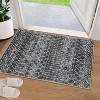 Acekool Vintage Striped Rug 2x3 - Washable Non-Slip Entryway Mat - 3 of 4