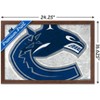 Trends International NHL Vancouver Canucks - Logo 19 Framed Wall Poster Prints - 3 of 4