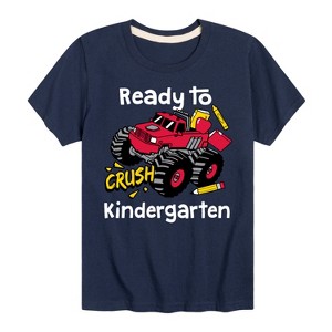 Boys' - Instant Message - Monster Truck Ready To Crush Kindergarten Short Sleeve Graphic T-Shirt - 1 of 4