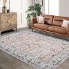 Area Rug for Hallways Kitchen Non Slip, Soft Floral Carpet Washable Rugs with Rubber Backing for Kitchen, Hallways, Laundry, Bedroom, Bathroom - 2 of 4