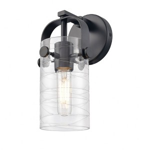 Pilaster II Cylinder - 1 Light Wall Sconce In Contemporary Style-10.5 Inches Tall and 4.5 Inches Wide - 1 of 1