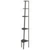 vidaXL Corner Shelf Engineered wood, steel - Black 70.9" - 4 of 4