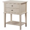 NicBex Nightstand with 2 Drawers and Bottom Shelf Modern Bedside Table Bedroom Furniture for Bedroom, Living Room - image 3 of 4