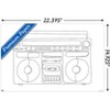 Trends International LINE AND BRUSH - Continuous Line Boombox Unframed Wall Poster Prints - 3 of 4