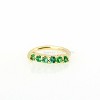 Jewelry Avalanche Unisex 20G 14K Gold Emerald Nose Hoop, 6mm(1/4") Nose Ring - 2 of 4