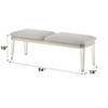 TiramisuBest Button Tufted Bed Bench - Upholstered with Arms & Solid Wood Legs, Black - 4 of 4