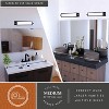 VAXCEL Fremont 27 in. Integrated LED Black Bathroom Vanity Wall Light with Rotating Light - 3 of 4