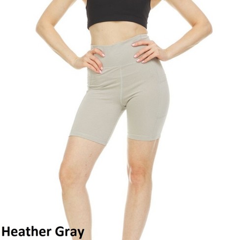 Women's Seamless Ribbed Bike Shorts - Colsie™ Heather Gray S : Target