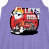 Girls' - Paw Patrol - Let's Roll Marshall Graphic Sleeveless Aline Dress - 2 of 4