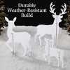 Best Choice Products 3-Piece 46in 2D Deer Family Silhouette Set, Outdoor Christmas Yard Decor w/ Buck, Doe, Fawn - 3 of 4
