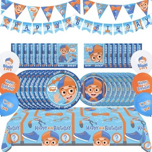 Treasures Gifted Blippi Party Supplies Complete Set for 24 Guests - 1 of 1