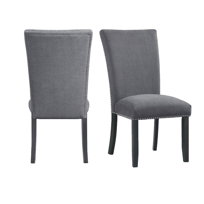 Set of 2 Stratton Counter Height Side Chairs Set Charcoal - Picket House Furnishings, 1 of 13