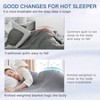 Light Grey Knitted Weighted Blanket 15lbs, 60x80 Cooling Throw for Hot Sleepers, Breathable Chunky Knit Heavy Blanket for Queen/King Beds - 3 of 4