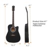 Karl Home 41 Inch Matte Cutaway Dreadnought Spruce Front Acoustic Guitar Burlywood - 4 of 4