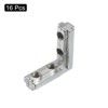 Unique Bargains Zinc Alloy Corner Connectors for 3030 Series L-Shape Interior Joint Brackets - 3 of 4