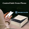 UNISOAR Biometric Fingerprint Jewelry Safe for Home , Leather Wrapped  Safe , Slide-Away Drawer, Digital Keypad & Fingerprint Lock - 3 of 4