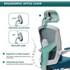 Aukfa Ergonomic Office Chair w/ Retractable Footrest, Lumbar Pillow, 360¡ã Swivel & Recline ¨C Adjustable Headrest & Thick Seat Cushion - 4 of 4