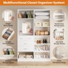 Besiost Closet System with Drawers and Hanging Rods - 3 of 4
