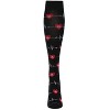 Memoi Women's Medical Bamboo Blend 8-15 MMHG Graduated Compression Socks Black 9-11 - 2 of 3