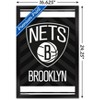 Trends International NBA Brooklyn Nets - Logo 15 Framed Wall Poster Prints - 3 of 4