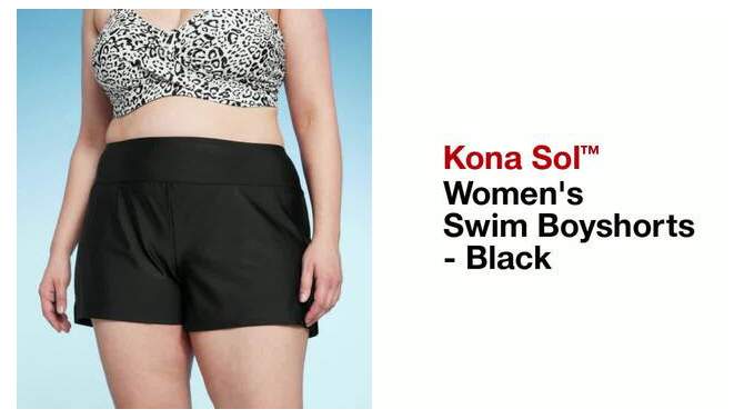 Women's Swim Boyshorts - Kona Sol™ Black, 2 of 7, play video