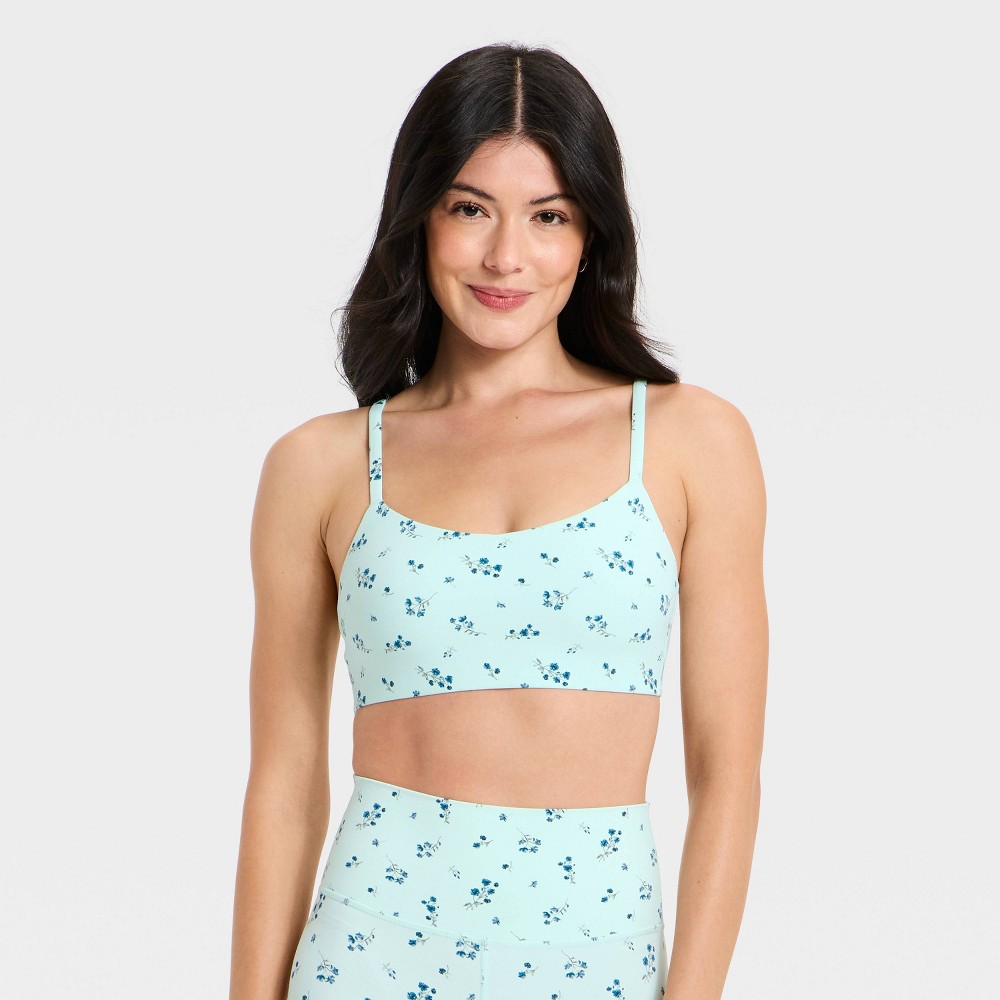 Women's Everyday Soft Light Support Bra - All In Motion™ Light Mint Green M