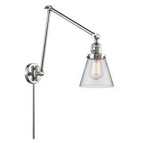 Cone - 1 Light Swing Arm Wall Sconce In Industrial Style-30 Inches Tall and 8 Inches Wide - 1 of 1