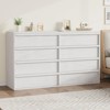 8 Drawer Dresser for Bedroom, 54" Wide Modern Double Dresser Organizer with Concave Handles, Wooden Chest of Drawers - 4 of 4