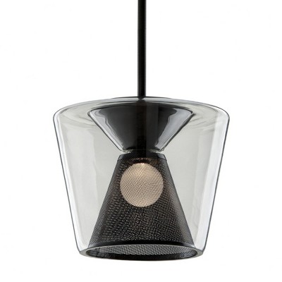 Troy Lighting Berlin 1 - Light Pendant in  Gunmetal Clear Shade