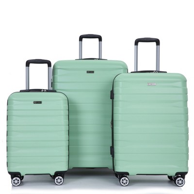 3 Pcs Expanable Luggage Set, Pc Lightweight Hardshell Spinner