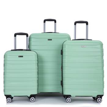 3 PCS Expanable Luggage Set, PC Lightweight Hardshell Spinner Wheel Suitcase with TSA Lock (21+25+29)-ModernLuxe