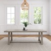 Plank+Beam 94" Dining Table for 8, Solid Wood  Classic Farmhouse Style Kitchen Table - 2 of 4