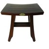 DecoTeak® Satori® 14" Teak Wood Shower Bench in Woodland Brown Finish - 4 of 4