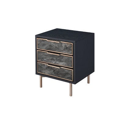 Arbyrd Accent Table Black/Champagne - Acme Furniture