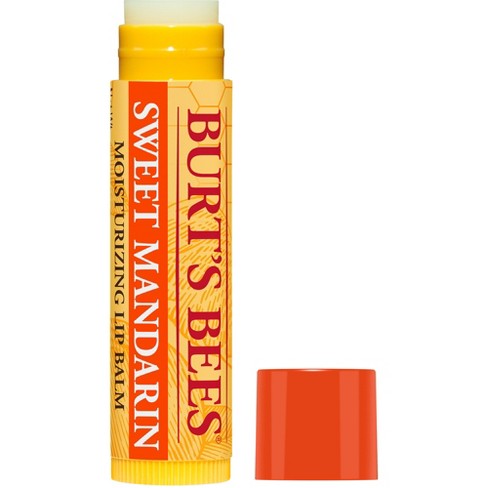 Burt's Bees Moisturizing Lip Balm - Sweet Mandarin - 0.15oz : Target