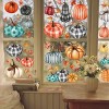 98 PCS Thanksgiving Window Clings, 9 Sheets Fall Window Clings Pumpkin Maple Leaves Window Decals Double-Sided Window Stickers - 4 of 4