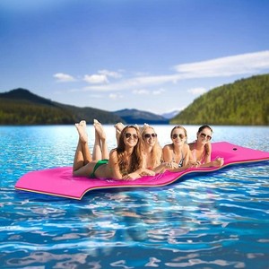 GEEMAX 13'x5' 3-Layer Floating Water Mat Thick Tear-Resistant XPE Foam For Lake Oceans - 1 of 4