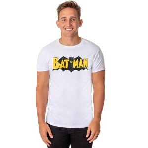 Seven Times Six DC Comics Batman T-Shirt Men's Distressed Throwback Logo Graphic Tee - 1 of 4