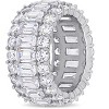 EVERLY JEWELRY | Sterling Silver 19ct TGW Full Eternity Cubic Zirconia Fashion Ring - 2 of 4