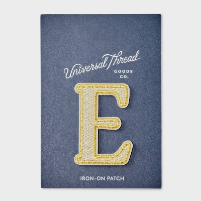 Patches Letters E - Universal Thread™ White
