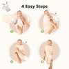 3pk Soothe Wren Swaddle Sleep Sacks, Organic Newborn Swaddles Wrap 0-3 Months, Soft Baby Wearable Blanket - 4 of 4