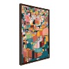 Kate and Laurel Sylvie Sunset Fiesta Framed Canvas by Leah Nadeau, 23x33, Walnut Brown - 2 of 4